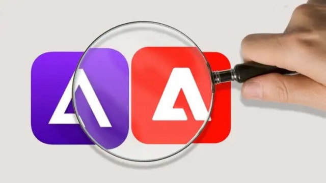 Delta’s logo is on the left. Adobe’s Cloud Experience app logo is on the right
